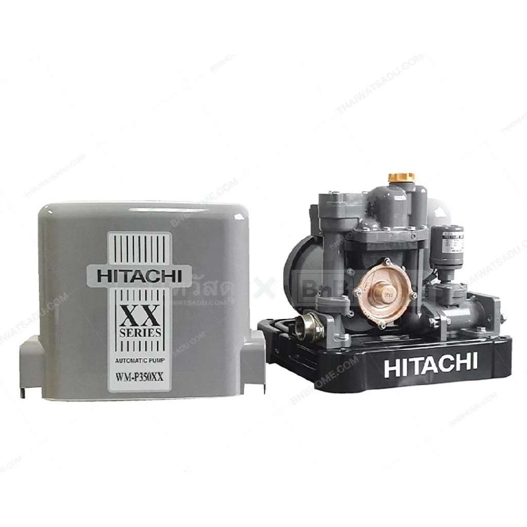 ปั้มน้ำอัตโนมัติ แบบแรงดันคงที่ 350 วัตต์  HITACHI รุ่น WM-P350XX สีเทา thumbnail 5