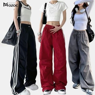 MOZOC จัดส่งจากประเทศไทย กางเกงวอร์มยืดสไตล์อเมริกันกางเกงวอ…