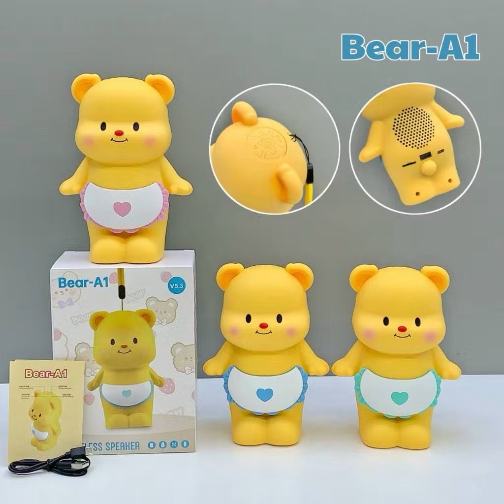 jmfmall ลำโพงบลูทูธ JMAX ไร้สายน้องหมี ลำโพงBluetooth หมีน่ารัก BEAR-A1