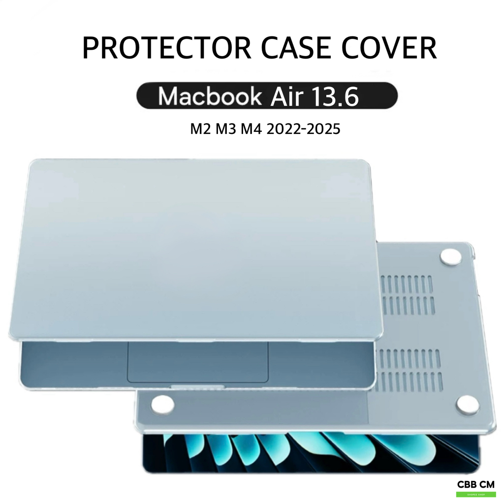 เคสสำหรับแมคบุ๊ค Cover Case For 2025 Macbook Air 13.6” M4 A3240 M2 M3 A3113 A2681 PC Hard Case