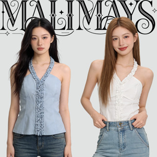 MALIMAYS Dearie Top เสื้อครอปคล้องคอ