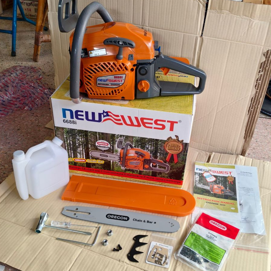 [ดึงเบา] NEW WEST 6688i เลื่อยยนต์ ล็อตใหม่‼️แท้ บาร์โซ่ 11.5นิ้ว งานหนัก ร้อนไม่ดับ ใช้งานต่อเนื่องทั้งวัน newwest 6688