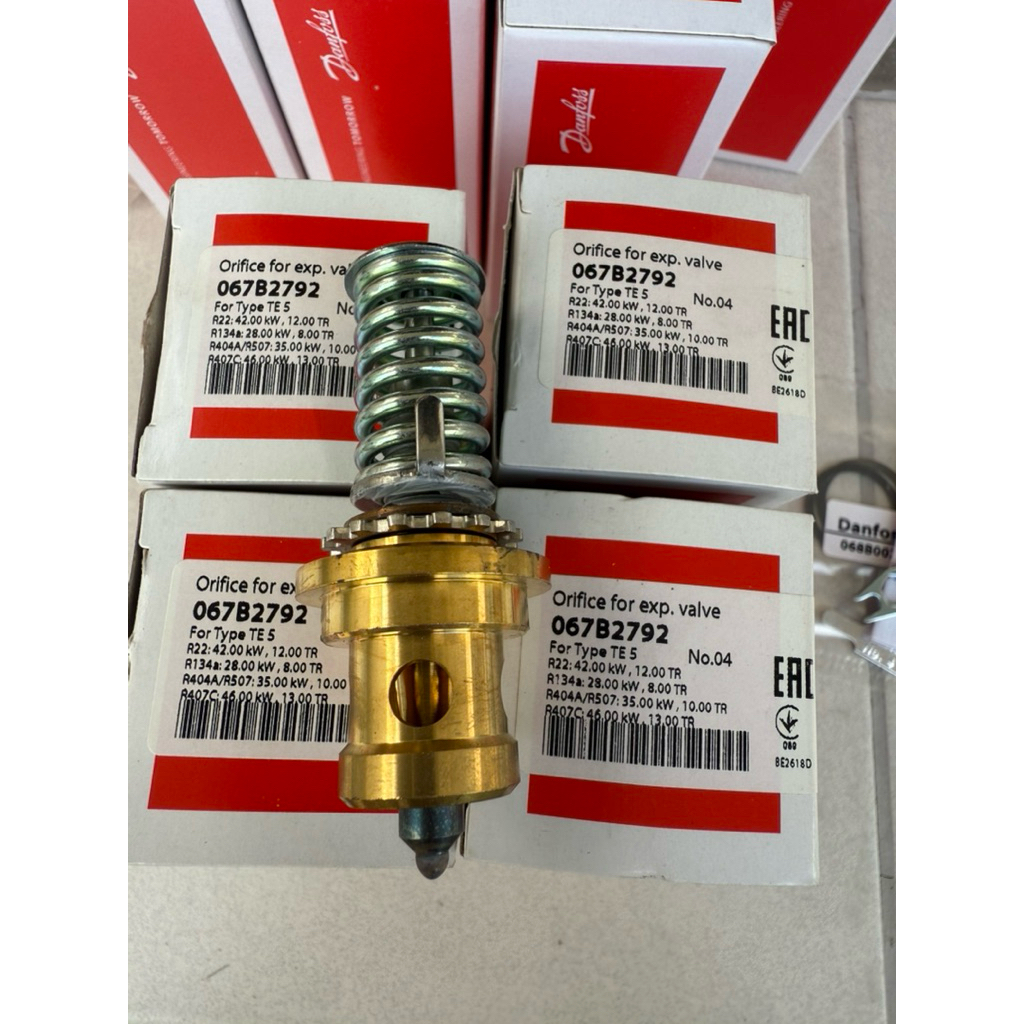 Danfoss 067B2792 Orifice No.4 , For Type TE5 Orifice for expansion valve,