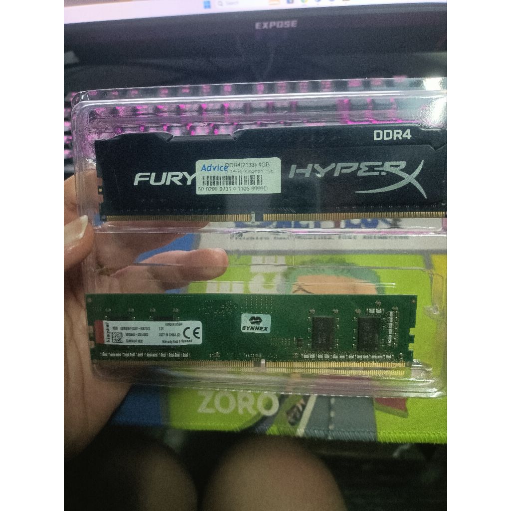 RAM 8 GB DDR4 4GB*2 [มือสอง]  Bus 21330
