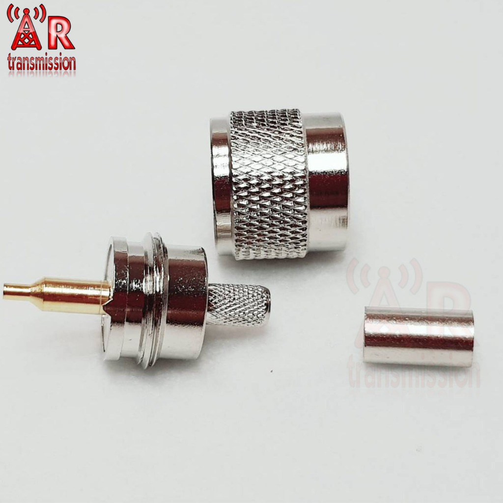 PL259 Crimp อินเนอร์ปลายเล็ก แบบบีบ สำหรับสาย RG58 รูปที่ 2