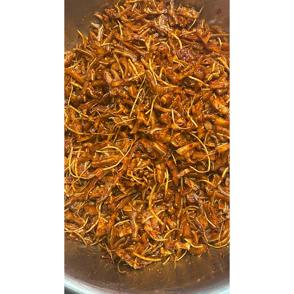 พร้อมส่ง ภายใน 1-2วัน‼️ดองรากชู หม่าล่า  หูหมู  สูตร CL  รหัส H