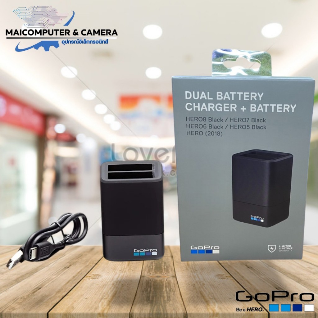 GoPro Dual Battery Charger ของแท้ Clearance ราคาพิเศษ (สำหรับ HERO5, 6, 7, 8 Black) ของแท้ หายากหมดแล้วหมดเลย