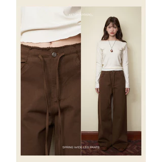 Spring wide leg pants กางเกงขายาว