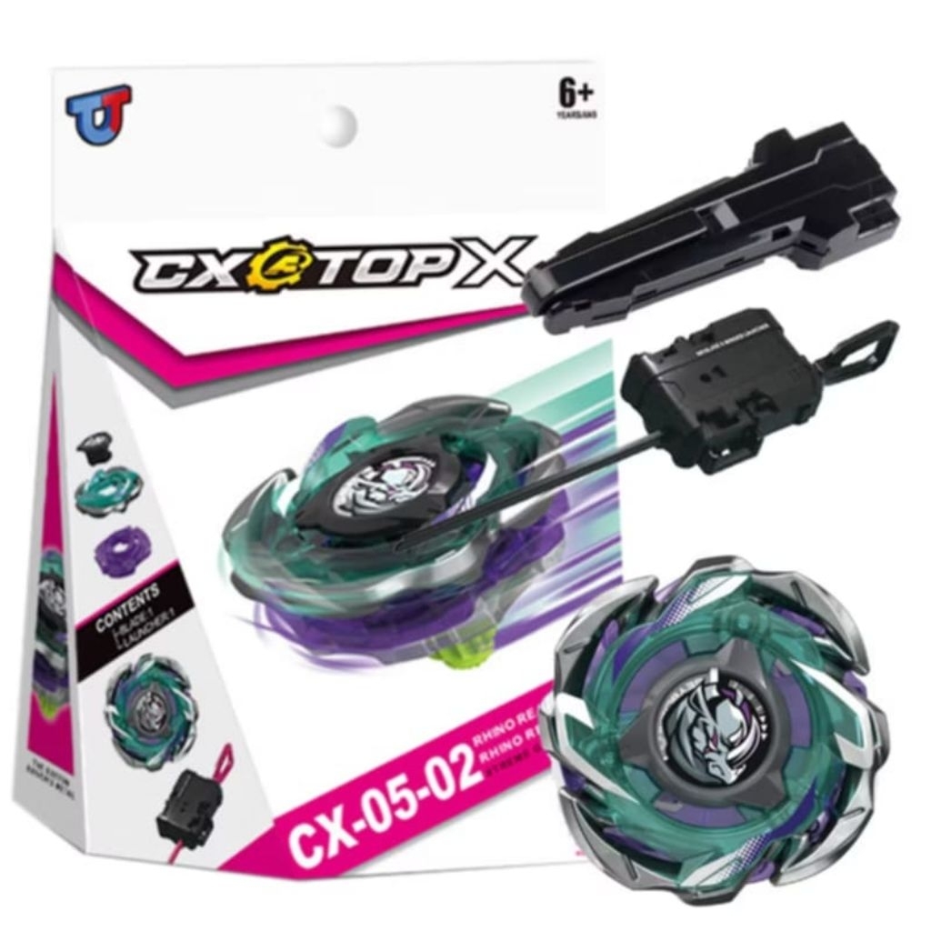 เบย์เบลดX CX-05-02พร้อมที่ชู๊ตเเละอุปกรณ์สําหรับเบย์เบลดของเล่นเด็กสําหรับเด็กและอุปกรณ์เสริม ทนทาน 