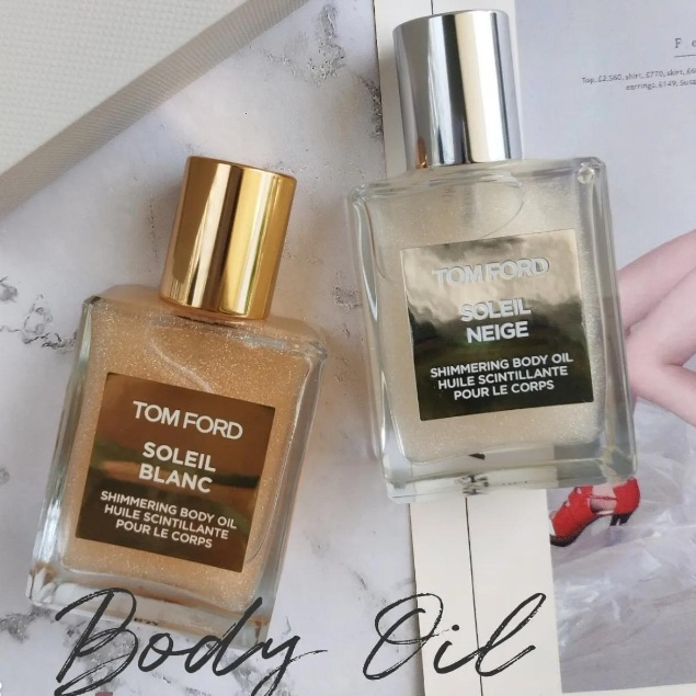 แบ่งขายบอดี้ออยตัวหอม Tom Ford Soleil Neige Shimmering Body Oil/Soleil Blanc Shimmering Body Oil