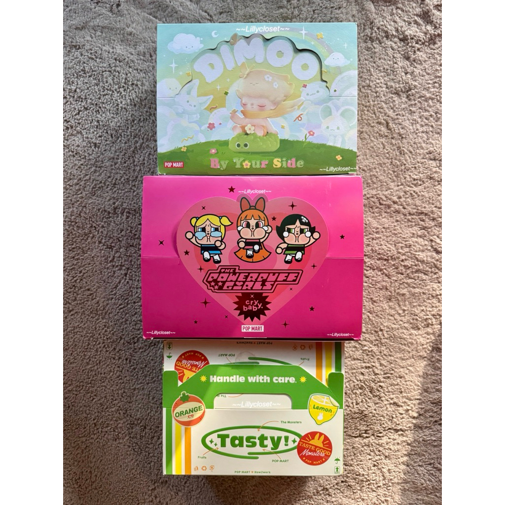 Crybaby x Powerpuff Girls Figures เช็คการ์ดไม่แกะตัว / DIMOO By Your Side/ The monster fruits