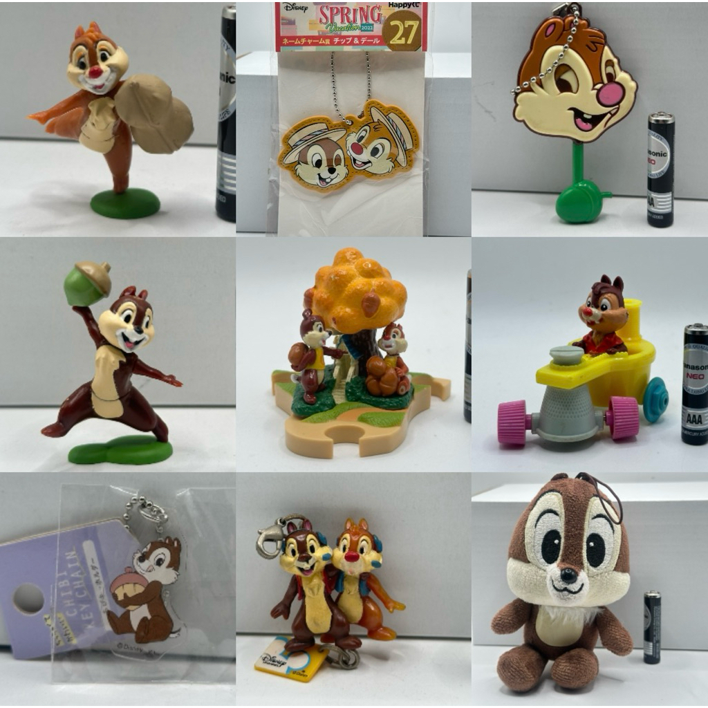 โมเดลของเล่น พวงกุญแจ ชิป & เดล Chip ‘n‘ Dale Disney