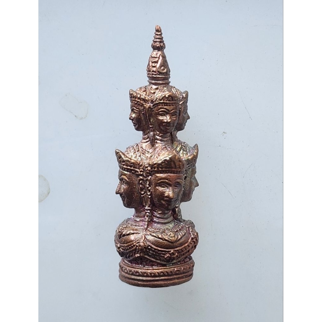 ยอดเศียรหลักเมือง จตุคามรามเทพ รุ่นปรกเกล้า ปี 49 พิมพ์ใหญ่ เนื้อบรอนซ์ ผสมชนวนปี 30 สุดยอดพิธีใต้ ร