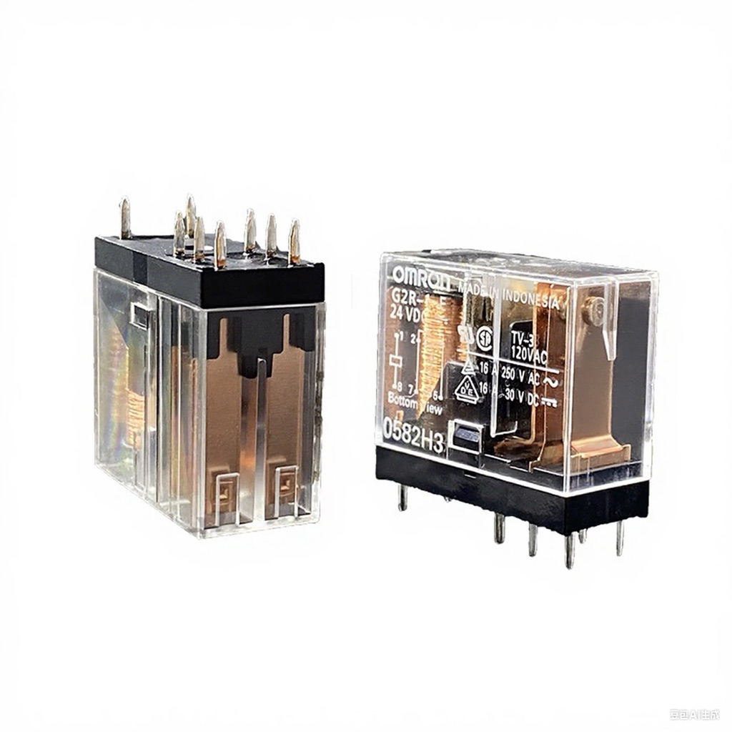 รีเลย์ แบรนด์ ญี่ปุ่น สวิตช์เปิด/ปิดตัวเดียว G2R-1-E-DC24V,DC12V  8 ขา 16A