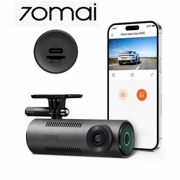 70mai Dash Cam M310กล้องติดรถยนต์อัจฉริยะ ความคมชัด 1296P มุมมองภาพ130องศา