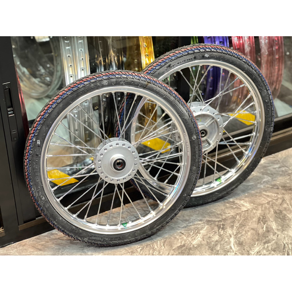 ชุดล้อAKRONTขอบจิก17/17-1.4ดุมแท้ศูนย์-ซี่รวดน้าคม-ยางIRCแม็กซิ่ง พร้อมประกอบ(ใส่รถรุ่นไหนตัวไหนแจ้ง