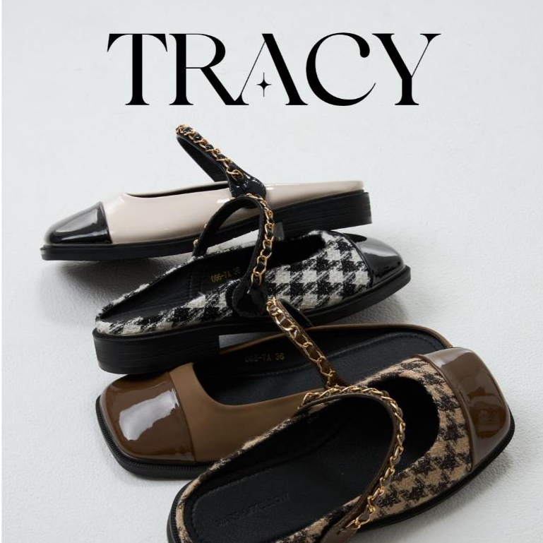 [Trendy ลดเพิ่ม 25%] TRACY - MARSHMELLOW รองเท้า MARY JANE พื้นนุ่มนิ่มเปิดส้นหัวตัด
