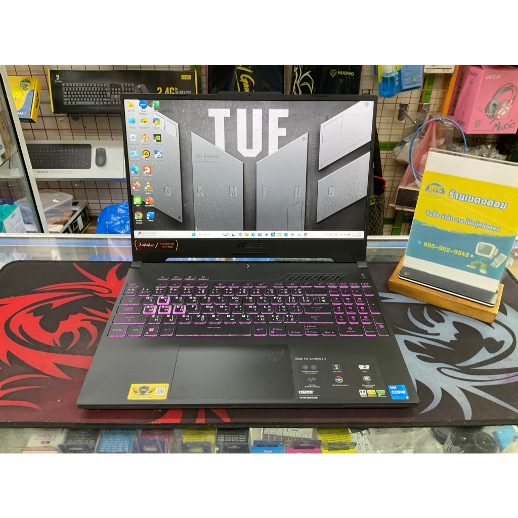 Asus TUF Gaming F15 FX507ZC4-HN081W มือสอง คีย์บอร์ด ENG