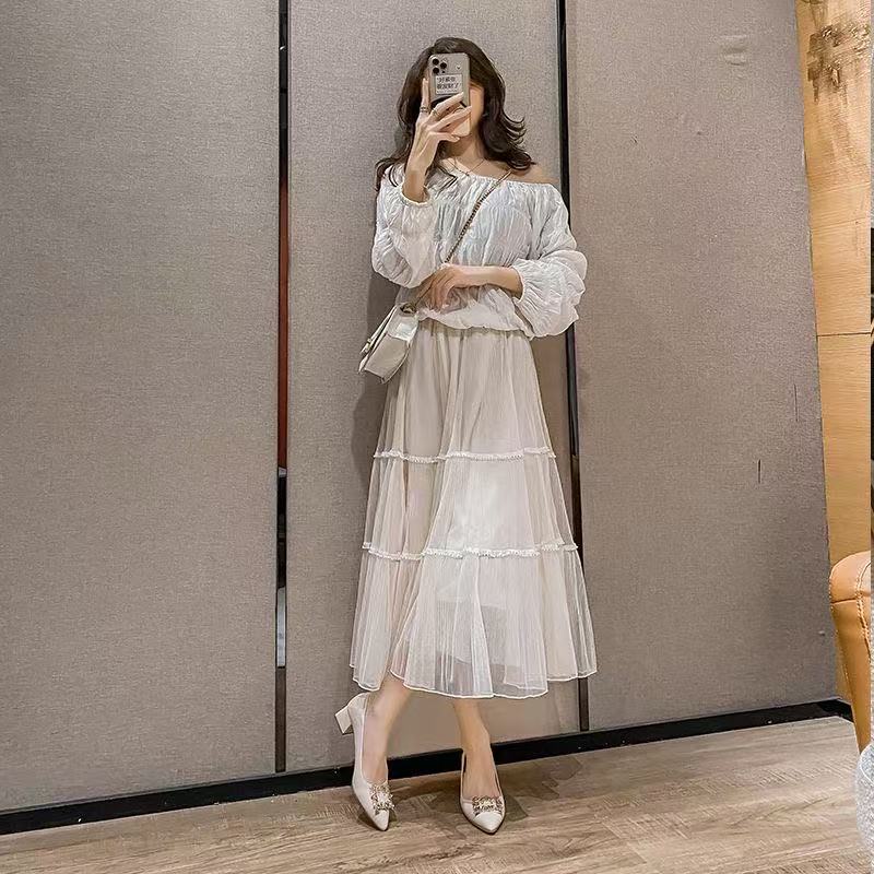 Aura ส้นสูงผู้หญิง2 นิ้ว สไตล์เกาหลี สีเบจ สำหรับผู้หญิง เหมาะกับงานโรงเรียน-ออฟฟิศ หนังจริง เรียบหรู - รูปที่ 6