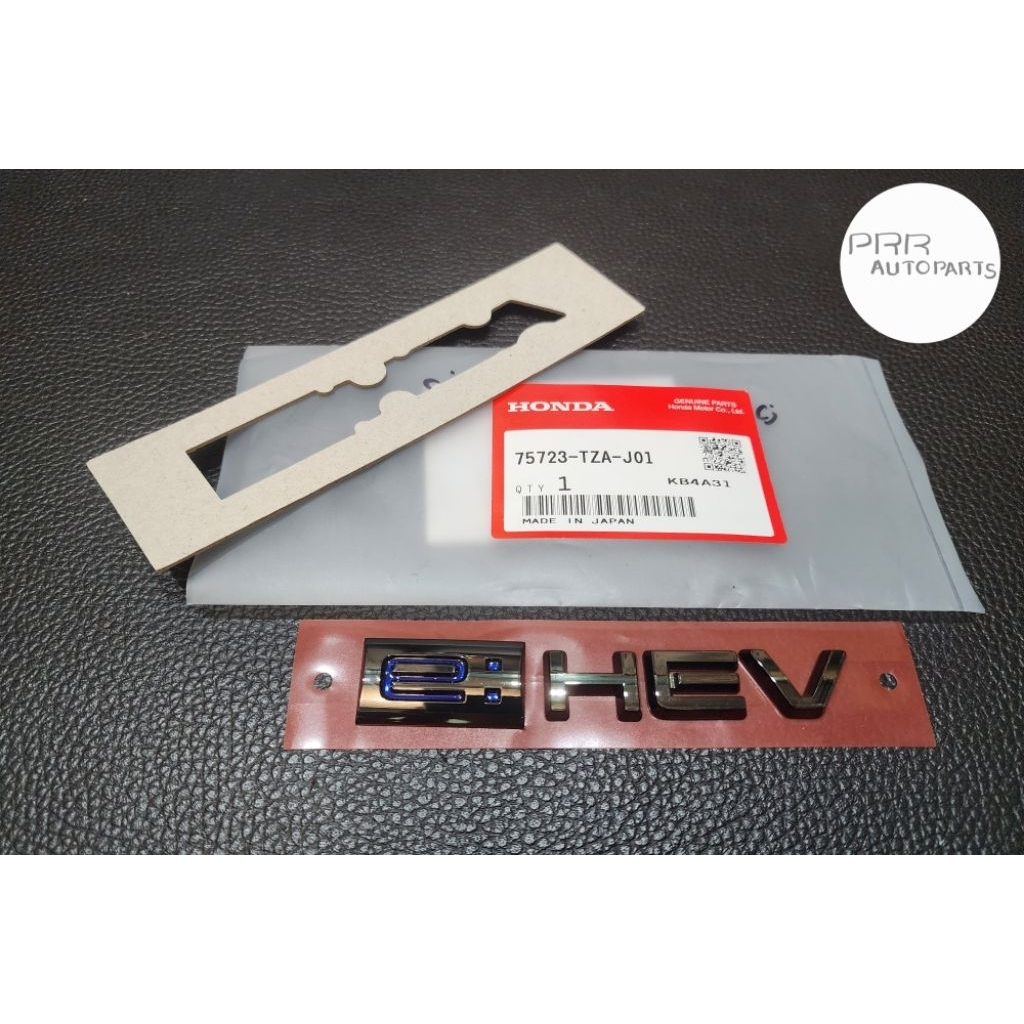 E-HEV โลโก้ HONDA CIVIC FE ท้ายรถ สีดำโครม BLACK CHROME HONDA CIVIC FE E-HEV 2022-2025