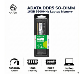 (RAM NOTEBOOK) ADATA DDR5 SO-DIMM 16GB BUS5600 (16*1) (AD5S5…