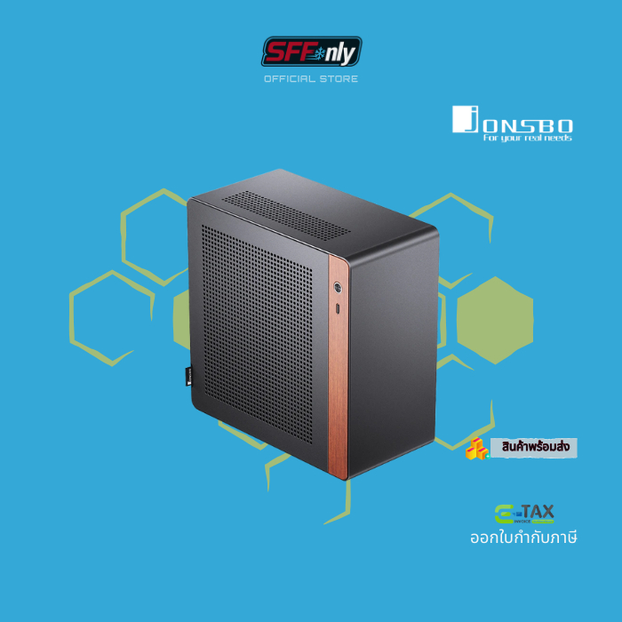 Jonsbo NV10 Mini ITX Case PCIE 4.0 Black (สินค้าพร้อมส่ง)