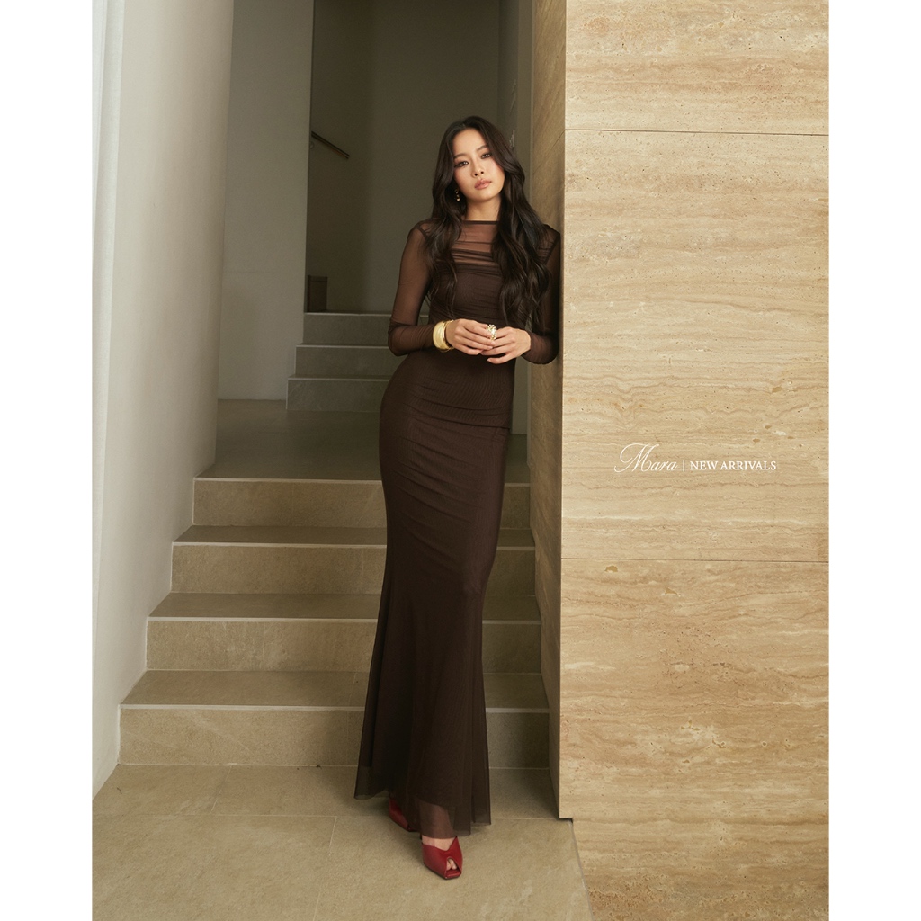 Fabrique.co - Mara Dress เดรสยาว เดรสออกงาน เดรสไปงานแต่ง เดรสสุภาพ ชุดเดรส