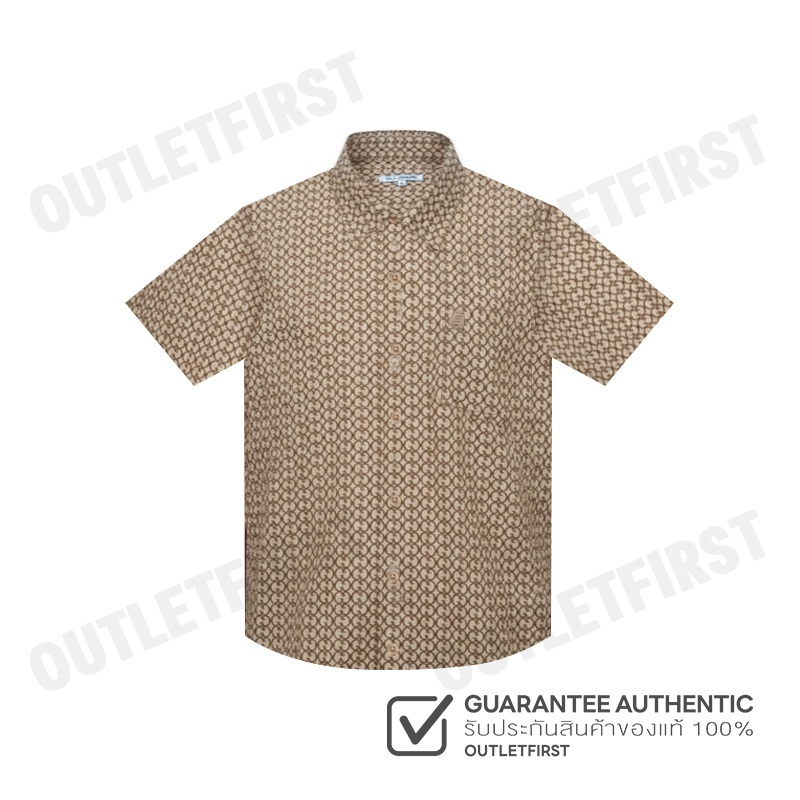 GUY LAROCHE รุ่น MAN'S SHORT SLEEVES SHIRT CODE: BAC5222P4BR เสื้อเชิ้ต เสื้อแขนสั้น เสื้อผู้ชาย