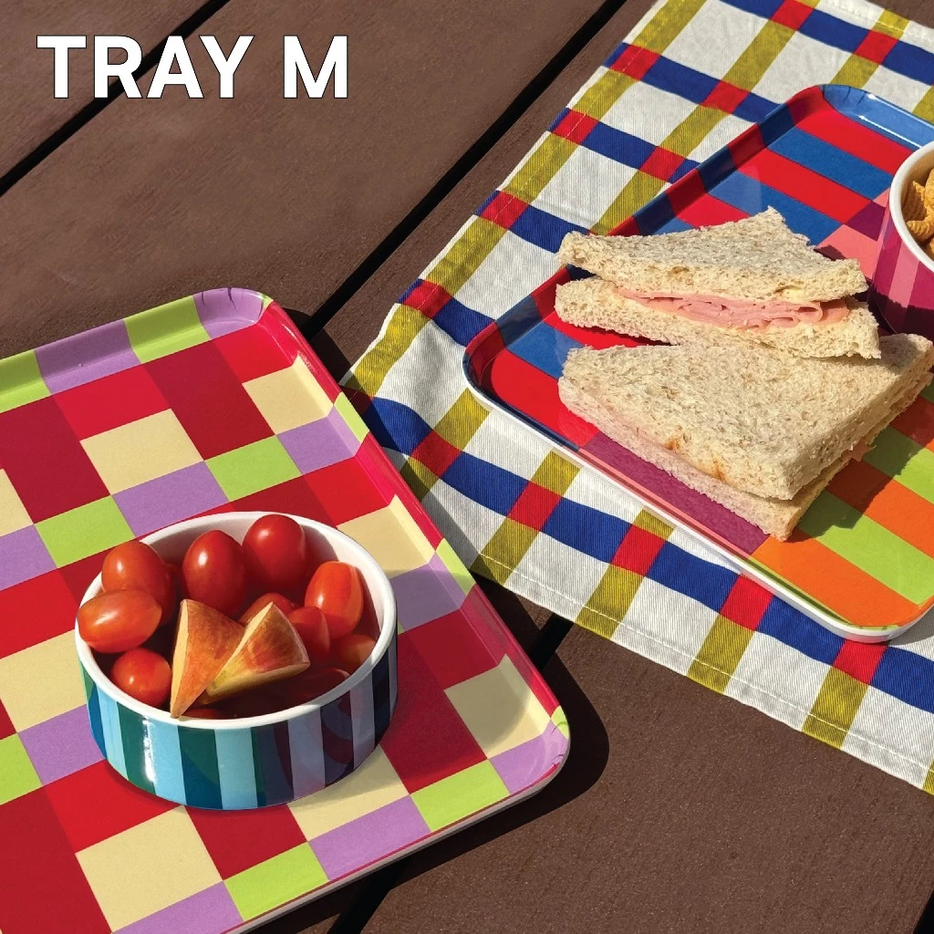 Sardine Tray- สี Bubblegum ถาดรองแก้ว ถาดใส่ของ อเนกประสงค์