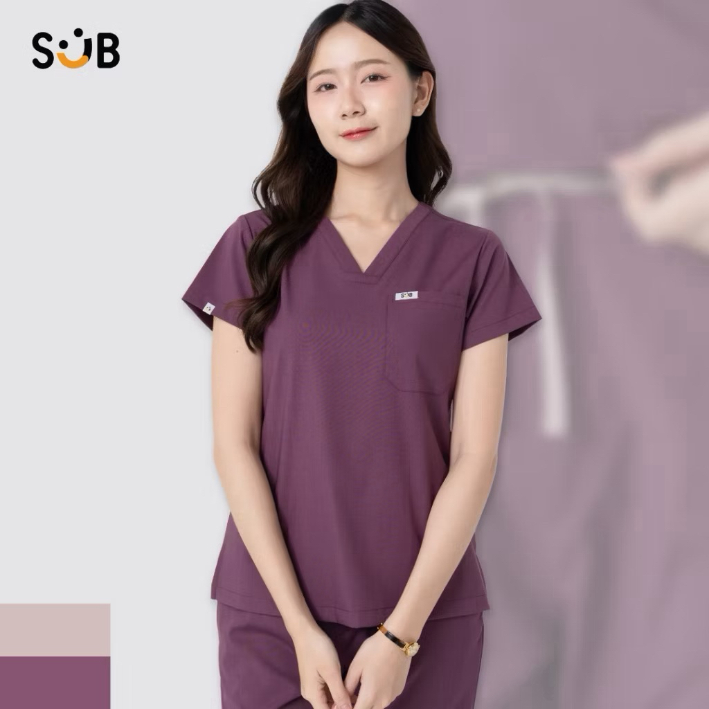 ส่งต่อชุดสครับจากแบรนด์ Subscrub สี Red velvet Size L ใส่2 ครั้งถ้วน สภาพดีมากกกกค่าา (ราคาร้าน 1290