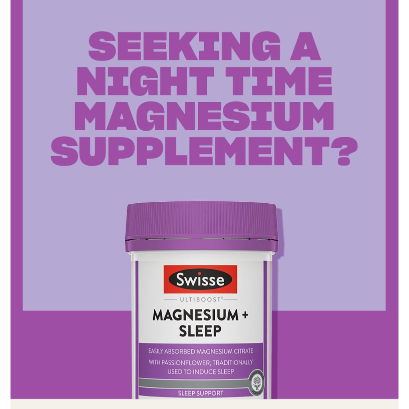 Swisse Ultiboost Magnesium + Sleep 120 Tablets  EXP:07/2027 - รูปที่ 4