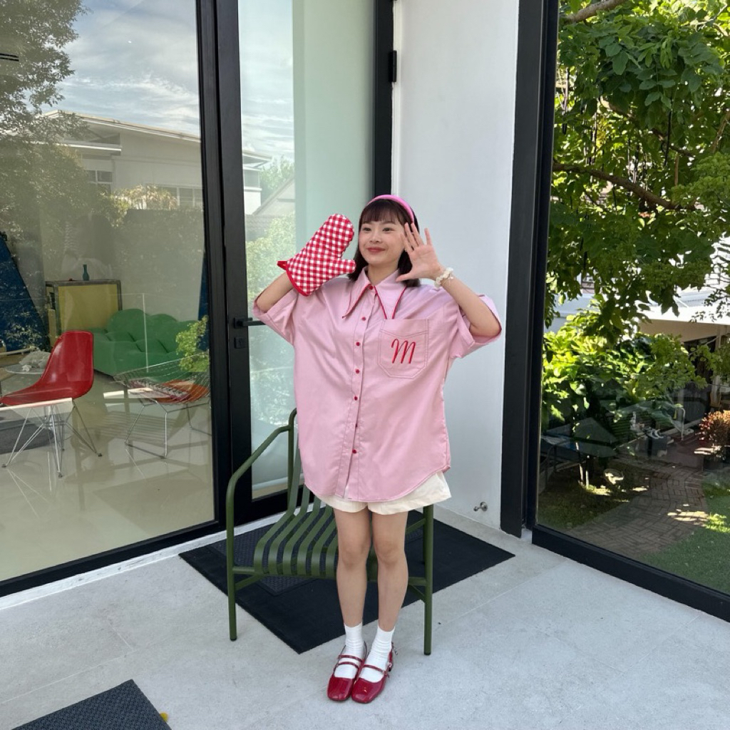 เสื้อ mon2sun สีชมพู