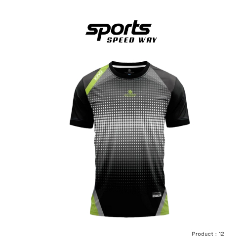 KING OF SPORTSWEAR เสื้อกีฬา พิมพ์ลายหน้าเดียว คอกลม เสื้อออกกำลังกาย ชุดออกกำลังกาย รุ่น //12