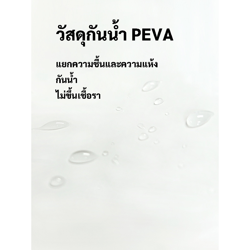 🎉พร้อมส่งในไทย🎉ม่านอาบน้ำแพนด้าสไตล์จีน PEVA กันน้ำและกันเชื้อรา สำหรับห้องน้ำในบ้าน ขนาด 180×180CM - รูปที่ 4