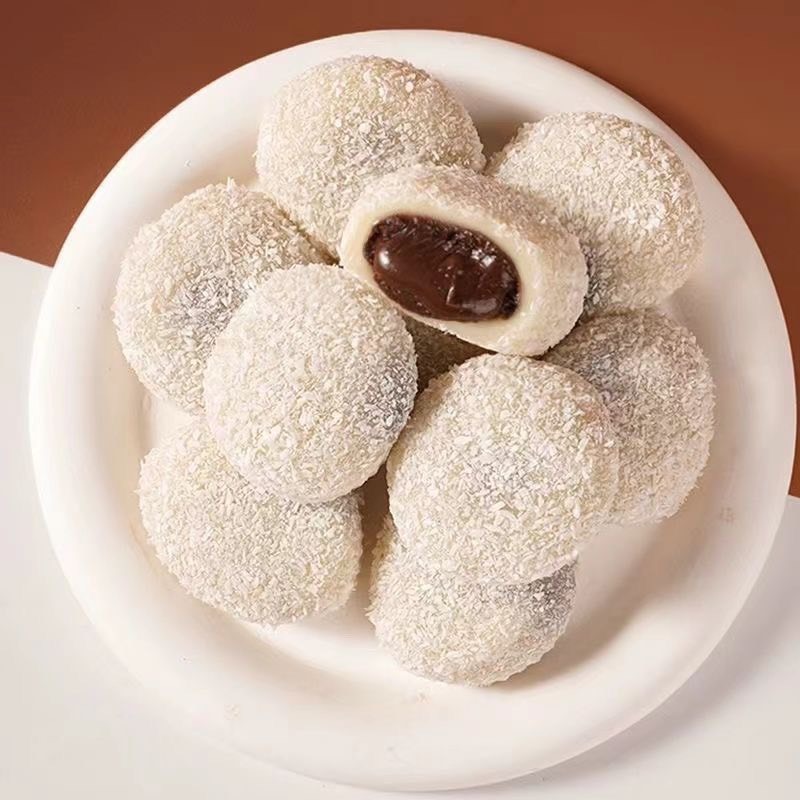 เซ็ท 2 แถม 1  โมจิเกล็ดหิมะสอดไส้ช็อกโกแลต ตรา ตังตังแบร์   (ขนาด 480 กรัม/กล่อง ) - รูปที่ 7