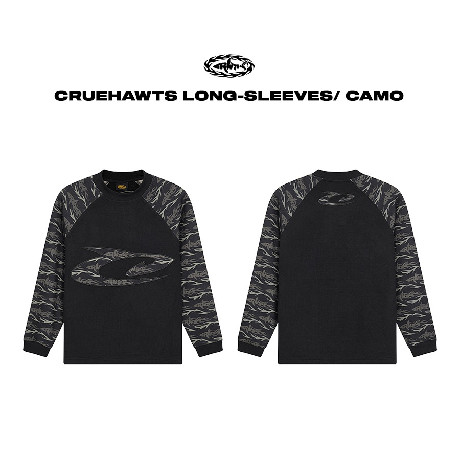 Cruehawts เสื้อยืดแขนยาว / Long-sleeves Camo CTL03 – โปรปัง