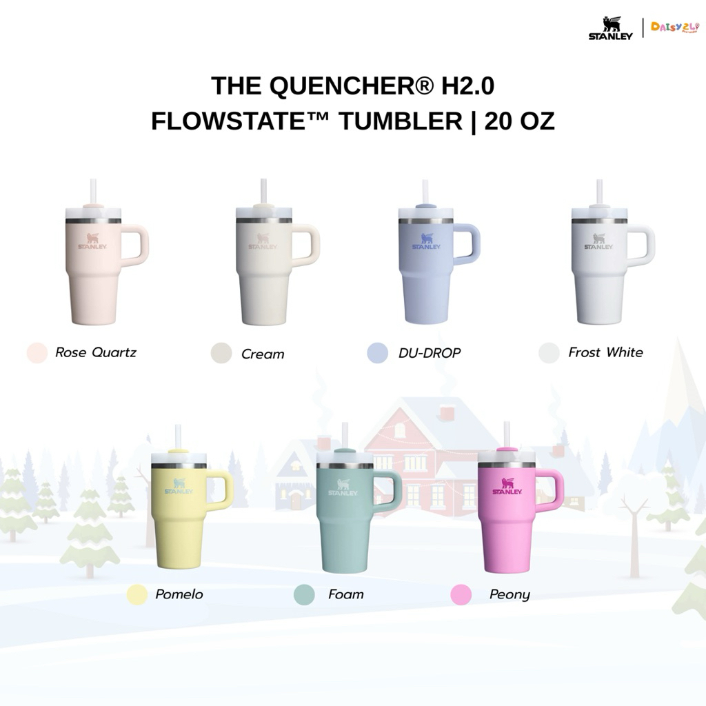 [ พร้อมส่ง ] STANLEY - THE QUENCHER H2.0 FLOWSTATE TUMBLER 20 OZ / 7 COLORS | แก้วเก็บความเย็น สะดวก