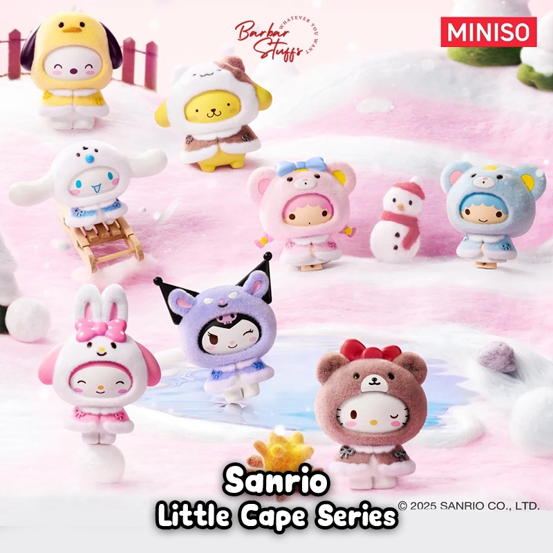 ✨Pre-Order⚡กล่องสุ่ม Sanrio - Little Cape [Face Changing Plush Pendant] ลิขสิทธิ์แท้ (เลือกตัวได้)