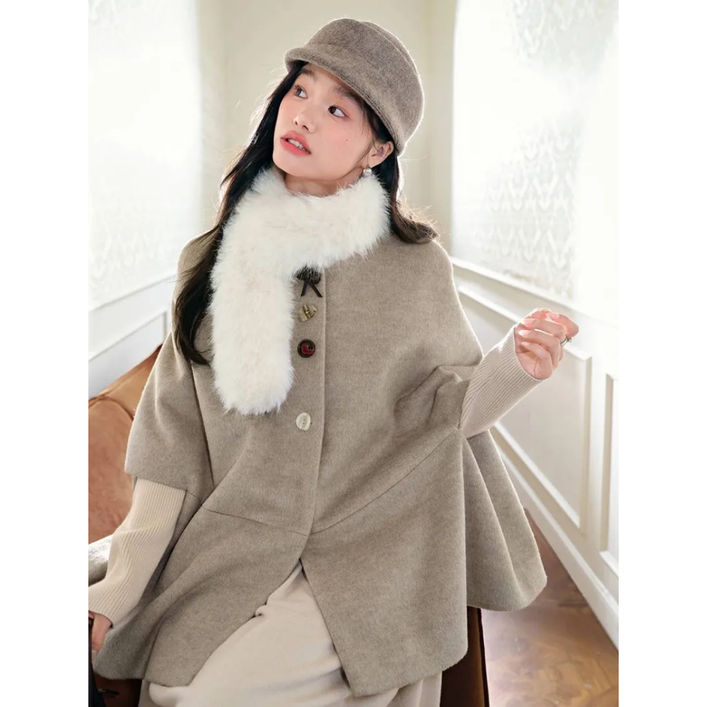 [พรีออเดอร์] ❤KUOSE : Cape-Style Coat❤