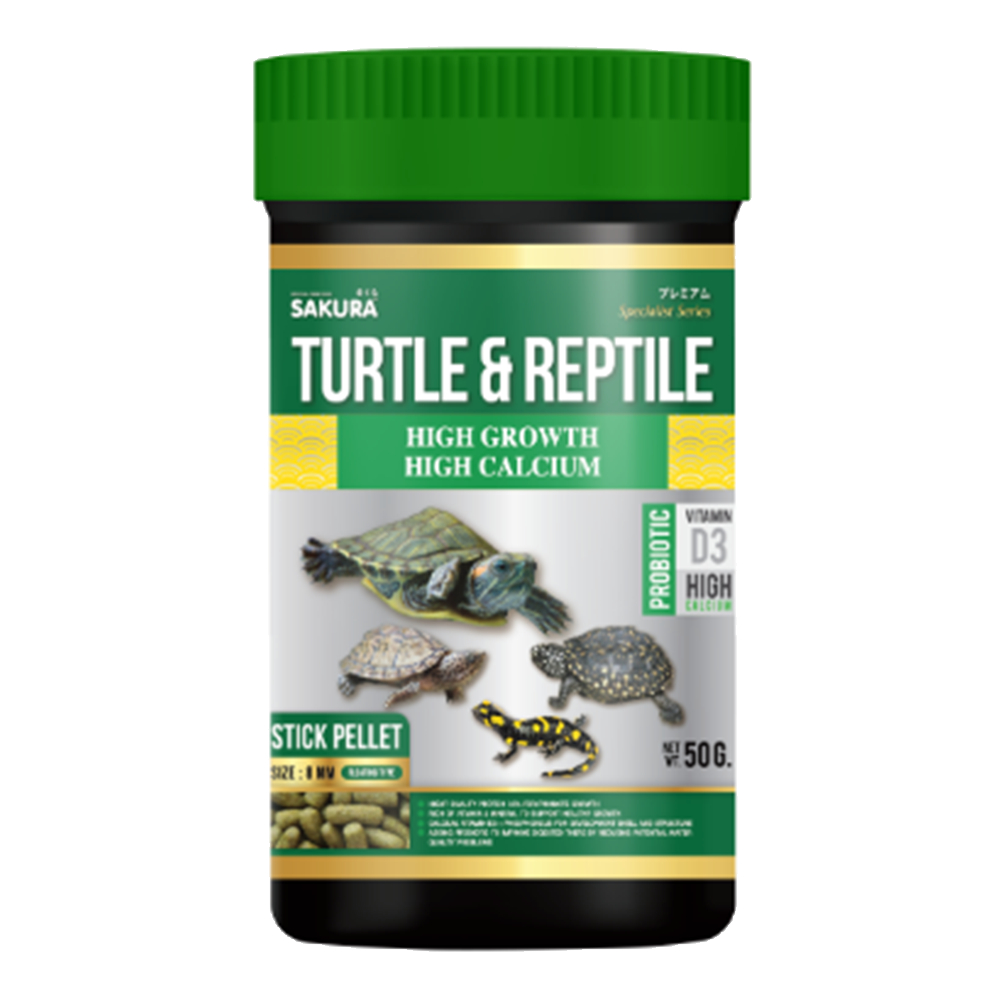 Sakura Special Turtle & Reptile อาหารเต่าสูตรเร่งโต เพิ่มกระดองใหญ่ สุขภาพดี - รูปที่ 3