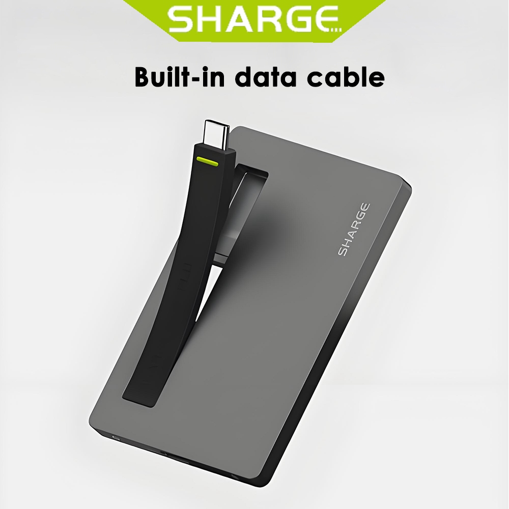 Sharge 10Gbps M.2 NVMe Enclosure Ultra Slim Aluminum Built-in USB-C Fits 2230/2242/2280 SSDs(SSD not