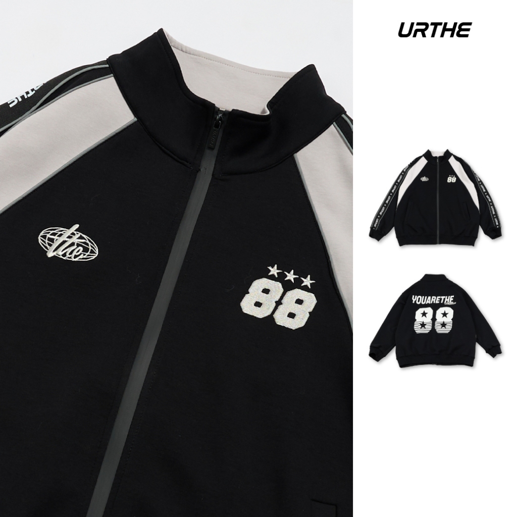 URTHE - เสื้อแจ็คเก็ต เสื้อกันหนาว Oversize รุ่น STARLINE 88 JACKET ZIP-UP
