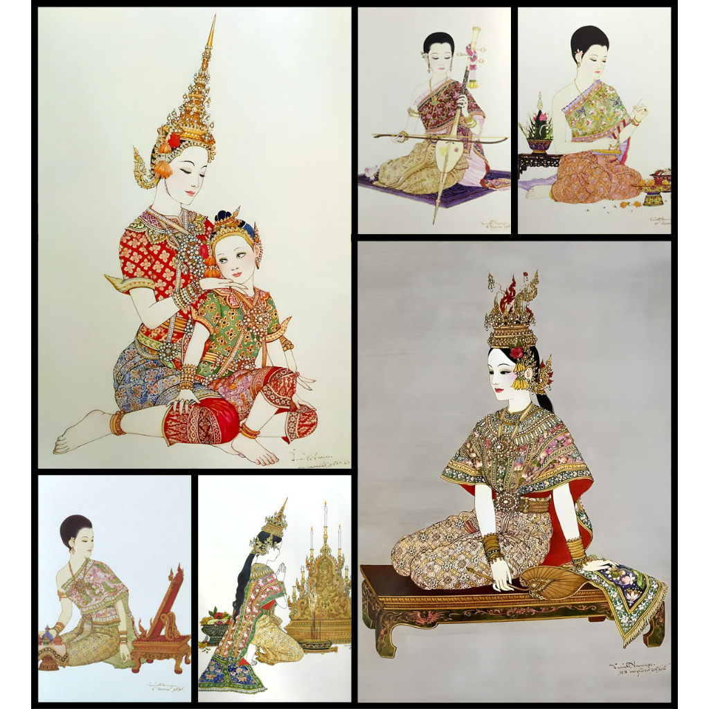 โปสเตอร์ รูปวาด พระพุทธเจ้า Buddha POSTER 11.5"x16.5" นิ้ว A3 Ancient Painting Photo พระ