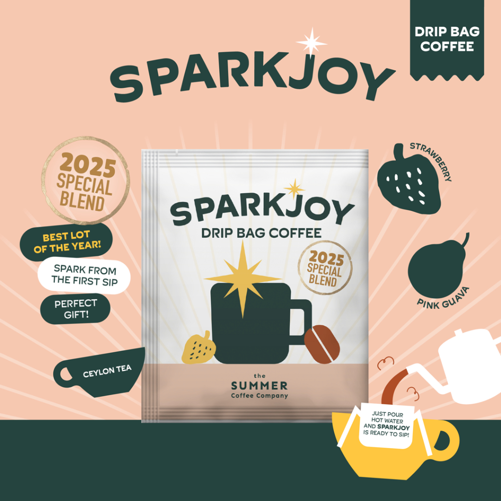 SPARKJOY Drip bag coffee กาแฟดริปแบคแบบซอง [2025 Special Blend] - The Summer Coffee Company