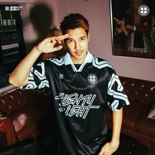 EightyEight Sport เสื้อบอลวินเทจ โอเวอร์ไซส์ คอปก ทรงสตรีท ล…