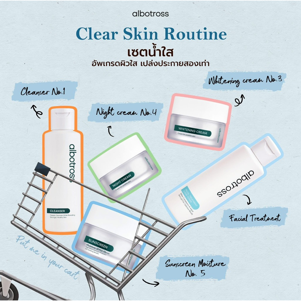 Albotross —เซตน้ำใส Clear skin set