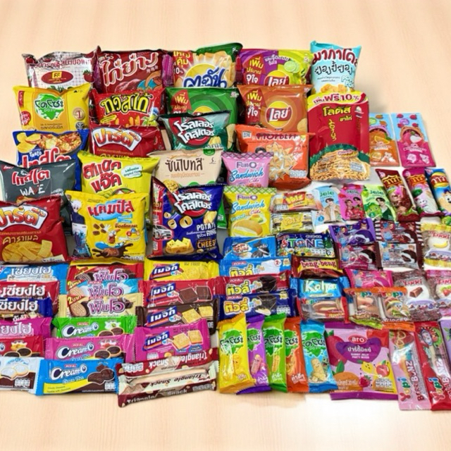 เซ็ตขนมรวม 50ชิ้น (ชิ้นใหญ่ 20ชิ้น)+(ชิ้นเล็ก 30ชิ้น)