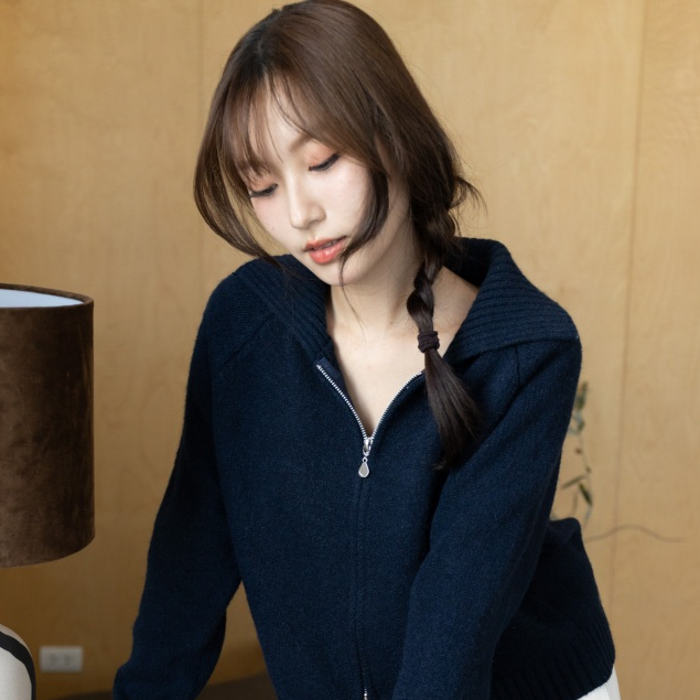 (พร้อมส่ง) avo เสื้อคาร์ดิแกน 2 ซิปผ้าไหมพรม fluffy okaya cardigan