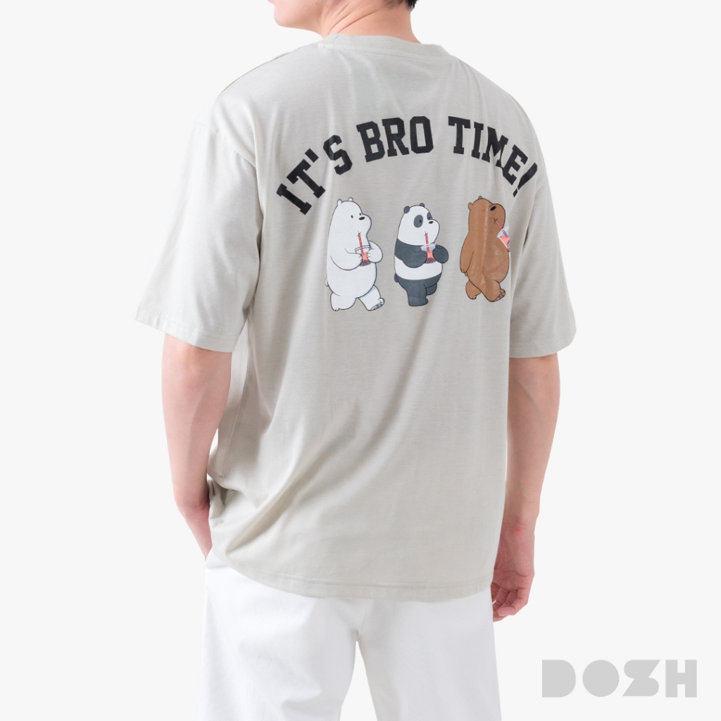 DOSH-UT MEN'S OVERSIZED T-SHIRTS WE BARE BEARS เสื้อยืดโอเวอร์ไซส์ 1FLWBMT5029-KK (S-2XL)