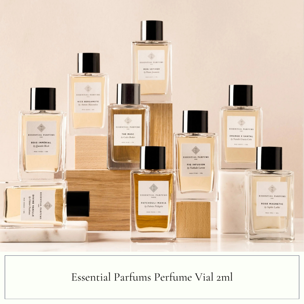 Essential Parfums Perfume Vial 2ml Bois Impérial, Fig Infusion, Orange x Santal, Velvet Iris